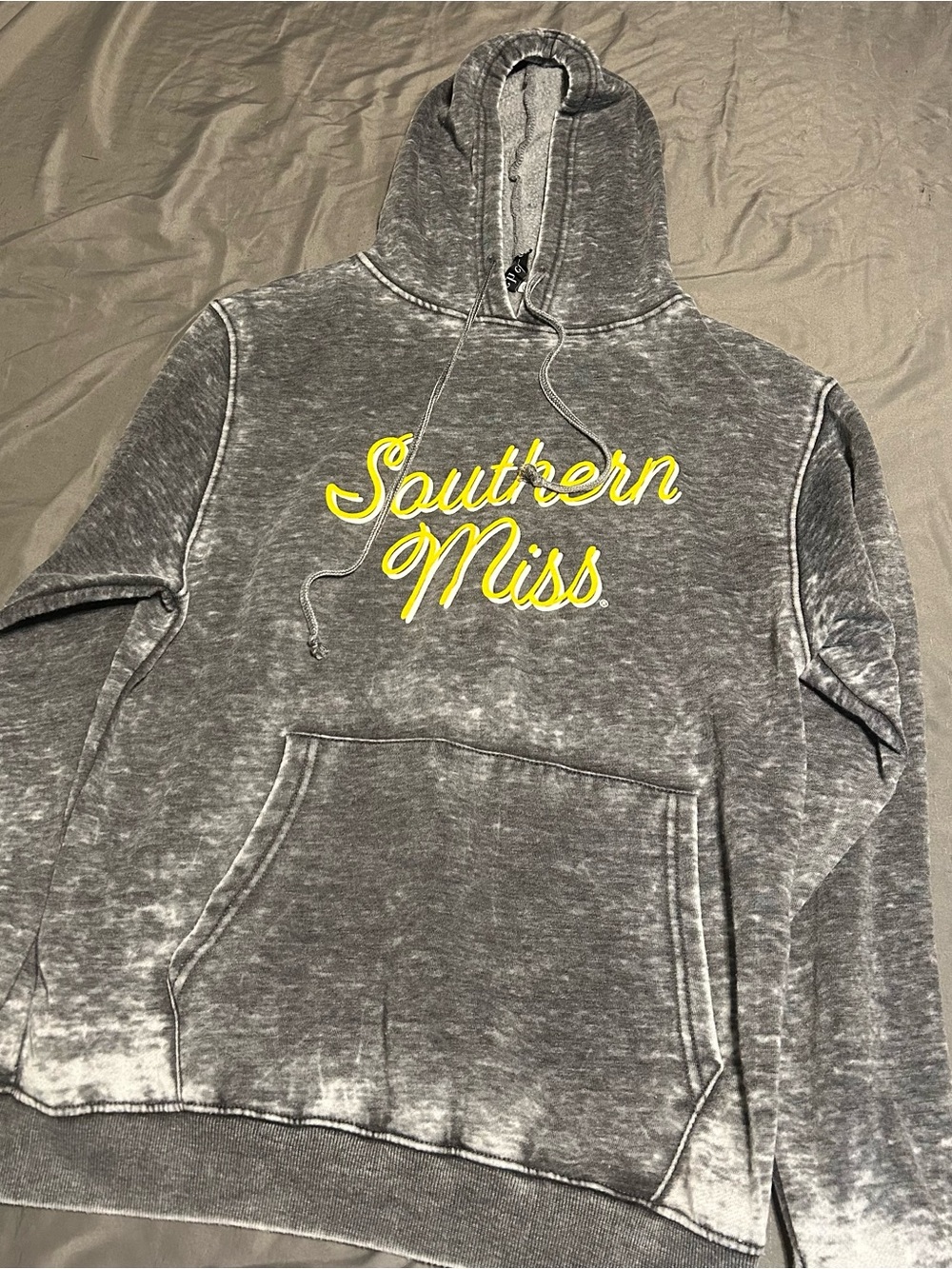 Oversized Acid Wash Burnout Hoodie